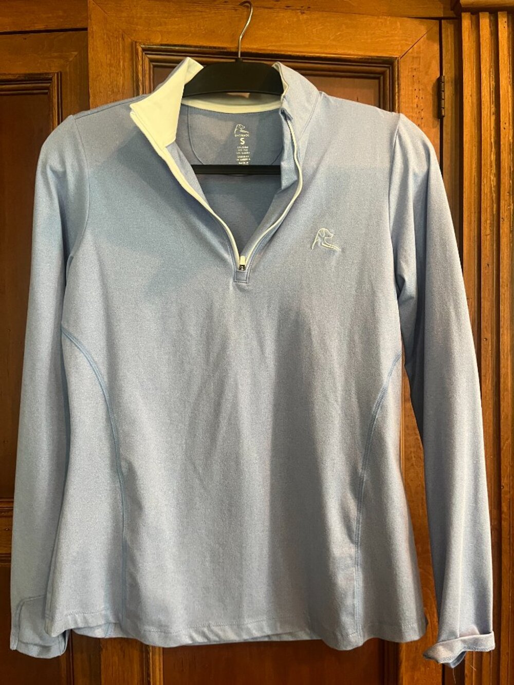 Rhoback Quarter Zip Pullover Slate Blue Women S